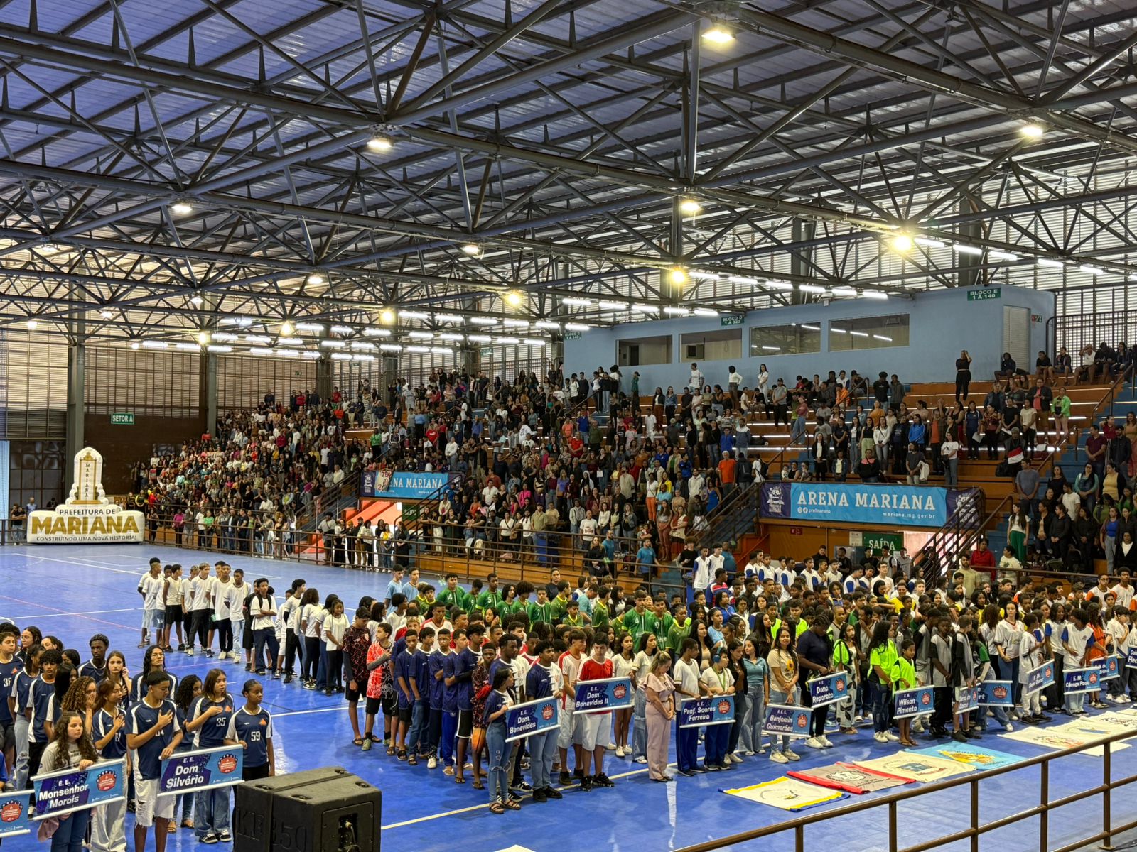 35ª edição dos Jogos Escolares de Mariana tem abertura oficial na Arena Mariana
