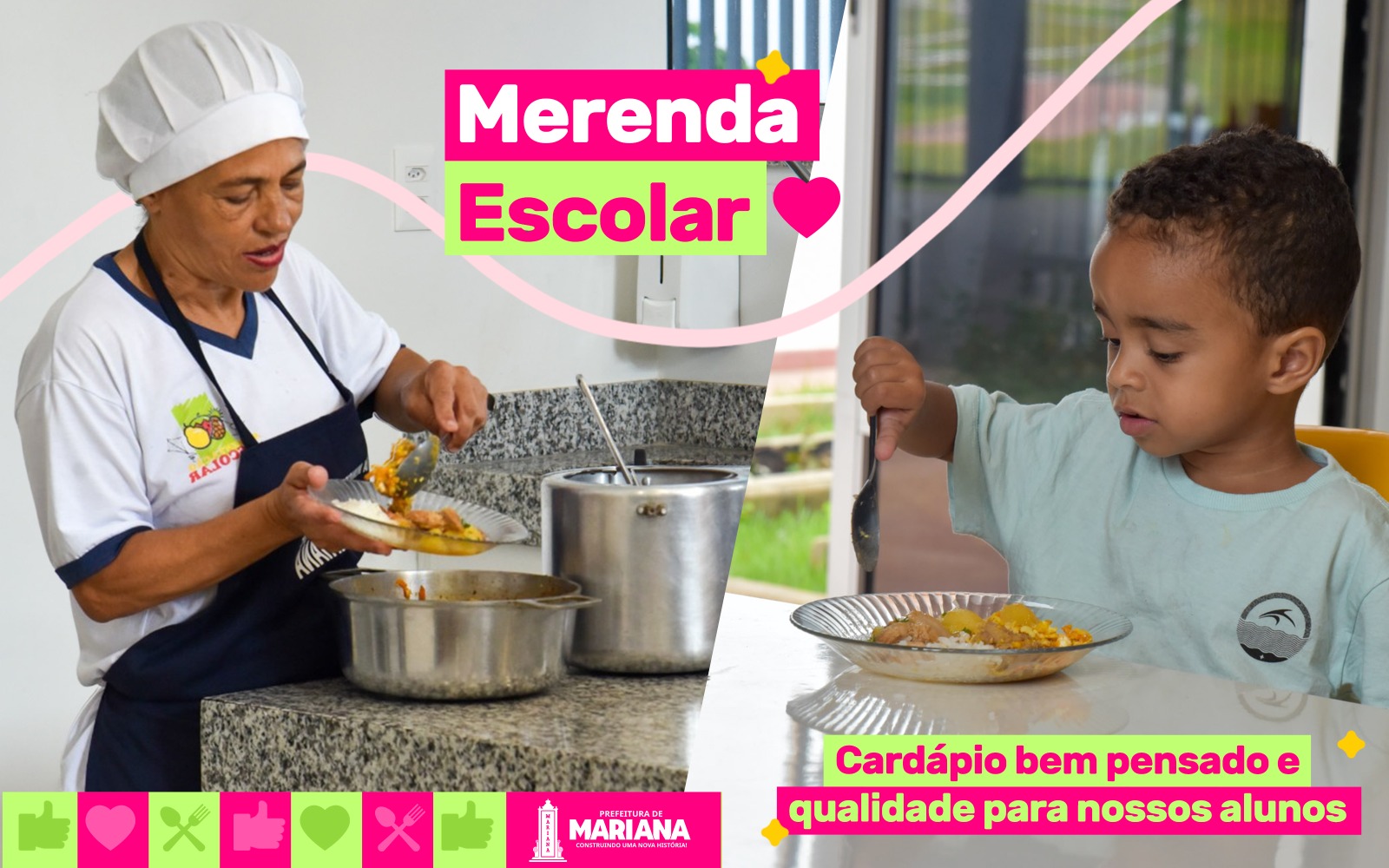 Alimentação saudável: merenda escolar em Mariana alia nutrição, cuidado e aprendizado